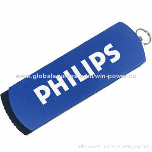 Swivel USB Flash Stick, Customized Logos Welcomed, USB2.0/3.0 Available, Full Capacity